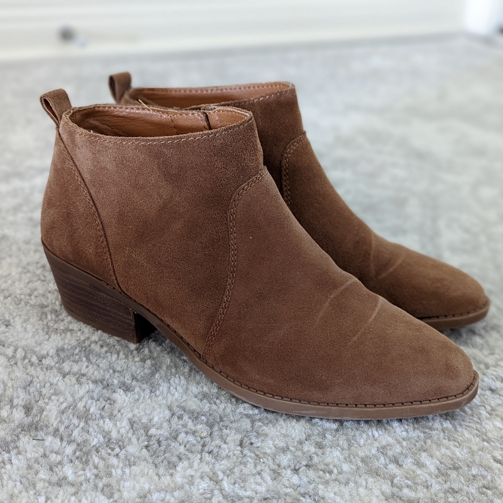 Lucky Brand Faydren Suede Booties